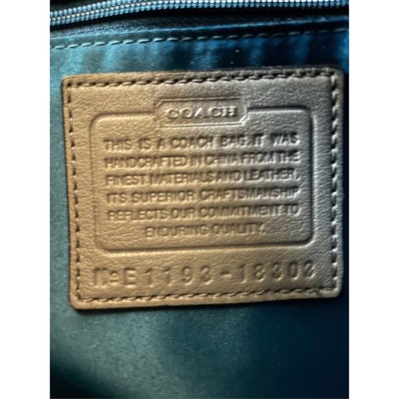 Coach Kristin gray croc Leather Hobo Crossbody Shoulder Bag Handbag tote 18302 - Picture 9 of 9